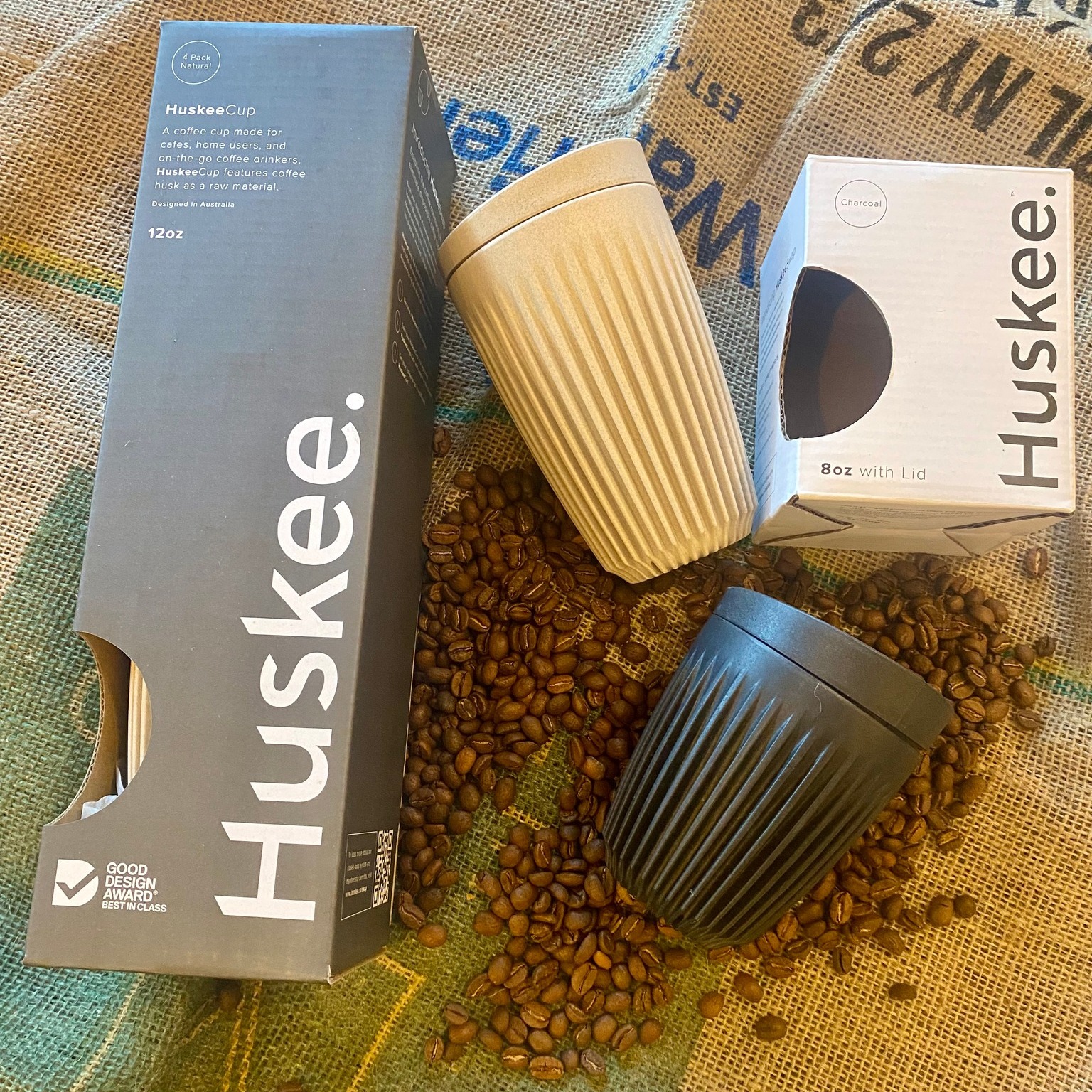 Huskee Cup Coffee Filter Takeaway Zest 